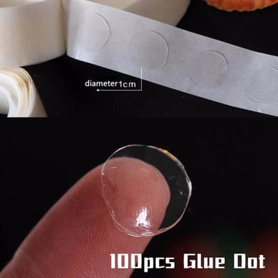 100 Stuks Ballon Lijmpuntjes voor Ballon Accessoires Ballon Punt Verjaardag Bruiloft Feest Ballonnen Lijm Sticker Ballonnen Stand 1 rolls of 100 pcs