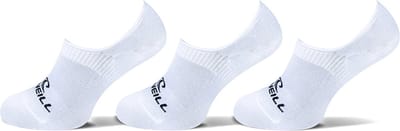O'Neill Footies Sokken Heren / Dames No Show 710003 Wit 3-Pack - Maat 35-38