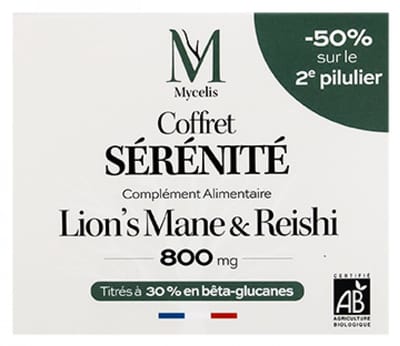 Phytalessence Coffret Sérénité Lion's Mane Bio 60 capsules + Reishi Bio 60 capsules