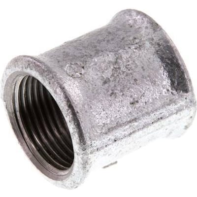Rp 1'' Verzinkt Gietijzeren Ronde Sok 25 Bar [2 Stuks]