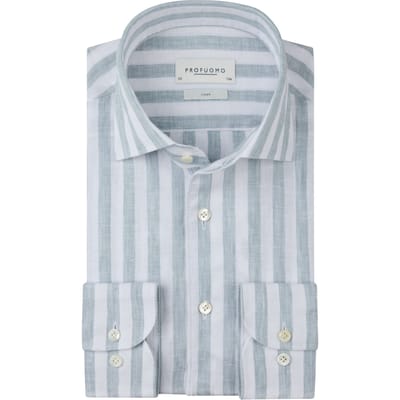 Profuomo Ppxh10019 Lange Mouw Overhemden Blauw Ppxh10019