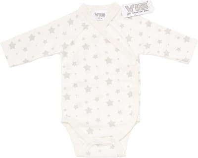 VIB-Romper overall print sterretjes- Wit