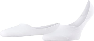 FALKE Step Medium Cut onzichtbar eenkleurig katoen footies heren wit - maat 43-44