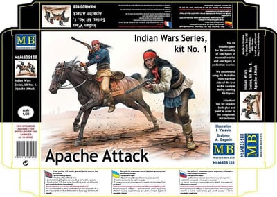 Master Box Modelbouwpakket Militaire voertuigen - MB35188 Indian Wars Series Kit #1 Plastic - 1:35 - Modelbouw
