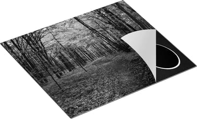 Chefcare Inductie Beschermer Voetpad in Groen Bos - Zwart Wit - 60x50 cm - Afdekplaat Inductie - Kookplaat Beschermer - Inductie Mat