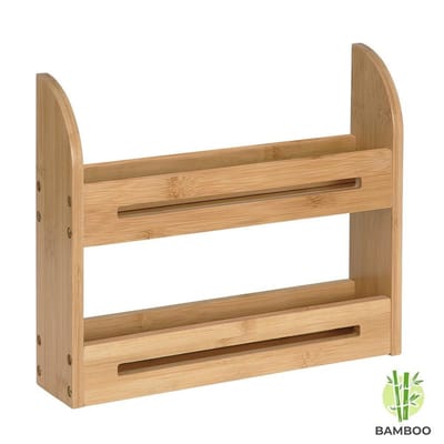 Decopatent® Kruidenrekje - Kruidenrek voor 10 kruidenpotjes - Bamboe - 2 laags