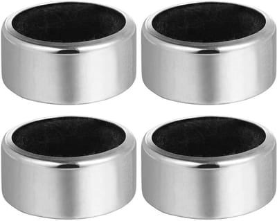 Dailygoods- Druppelring - 4 cm - Herbruikbaar - Roestvrij Staal - Wijn Accessoires - Edel Verzilverd - Vilt Bekleed - Wijnaccessoires