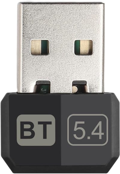 Allecto - Bluetooth 5.4 adapter - USB-dongle - Plug-and-play voor pc - Geschikt voor Windows 7/8/8.1/10/11 - Verbind Bluetooth-apparaten - Compact ...