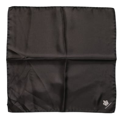 Bruine DG Crown Zijde Vierkante Mannen Foulard Sjaal