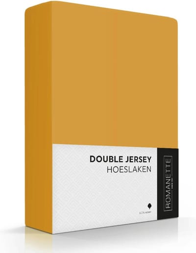 Romanette Double Jersey 100% katoen 1-pers. terracotta Hoeslaken 140/160/100 x 200/210/220