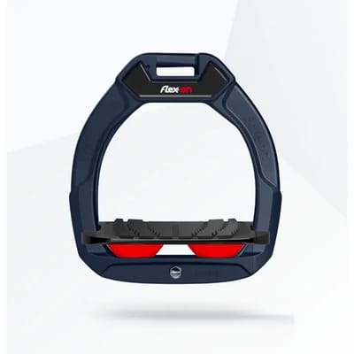 Veiligheidsstijgers voor ruiters met een helling Grip Marine/Zwart/Rood kindermaat Flex-On Safe-On