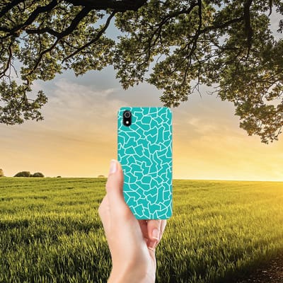 Xiaomi Redmi 7A Hoesje maken Cracks Blue