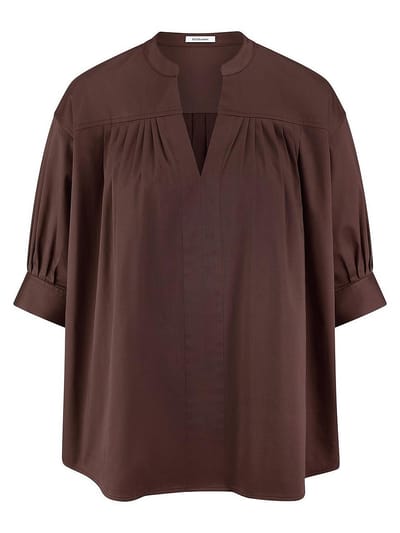 Blouse Van Peter Hahn bruin