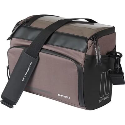 Basil Move - Stuurtas - 7-8L - Incl. waterdicht transparant venster - Gerecycled materiaal - Bruin