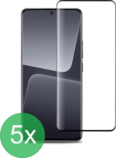 Full Screenprotector 5x Geschikt voor: Xiaomi 13 Pro - screen protector - volledige glas - bescherming - beschermglas - ZT Accessoires