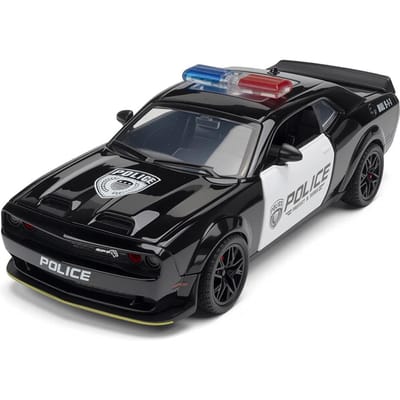 Jianyuan 1:32 Simulatie Legering Weg Rood Oog Hel Politiewagen Kinder Speelgoedauto Ornament Fabriek Direct S