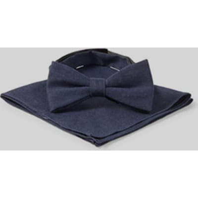 Stropdas met pochet in een set met linnen, marineblauw
