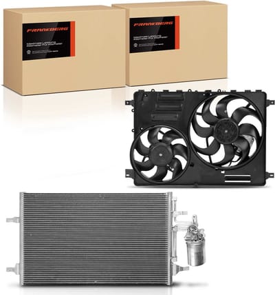 Frankberg 1x aircocondensor+koelventilator voor Volvo