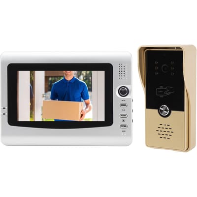 Bekabeld Video Intercom Systeem 7 Inch Video Deurbel Deurtelefoon Systeem HD Camera Kits voor Villa Huis UK Plug