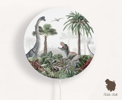Wandlamp rond Dino Jive Kikki Belle-sfeerverlichting-dino-kinderkamer-woonaccessoires
