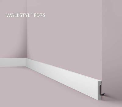 Plint NMC FD7S WALLSTYL Noel Marquet Sierlijst Lijstwerk modern design wit 2 m