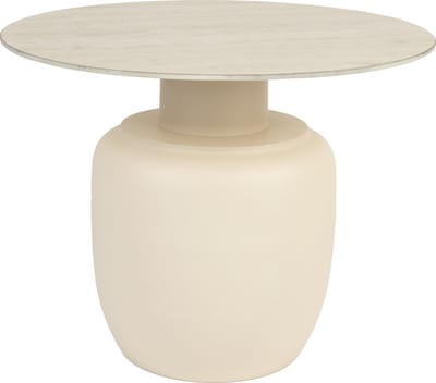 Housecraft Living Karula Bijzettafel Hoog 60x60 cm Travertin-Look Beige