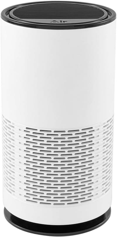 Luchtreiniger / Air Purifier - Auto-luchtreiniger - Draagbaar – Ionisator – Luchtkwaliteitindicator - Werkt tegen huisstofmijt, hooikoorts, allergie, sto - Air Purifier - Clean Air - Luchtkwaliteit Sensor （Wit）