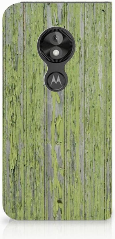Motorola Moto E5 Play Book Wallet Case Green Wood