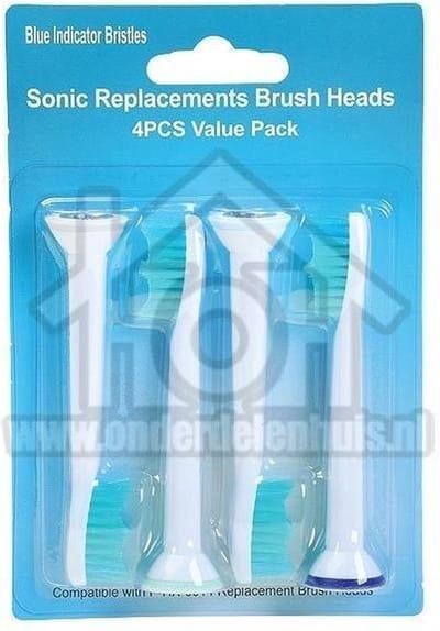 Universeel Tandenborstel 4 opzetborstels HX6710, HX6014,R900 RS900 Sonicare HX6024/07