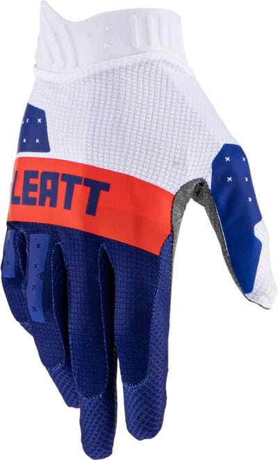 Leatt Moto 1.5 GripR Blauw Rood Wit Motorcross Handschoenen - Handschoen