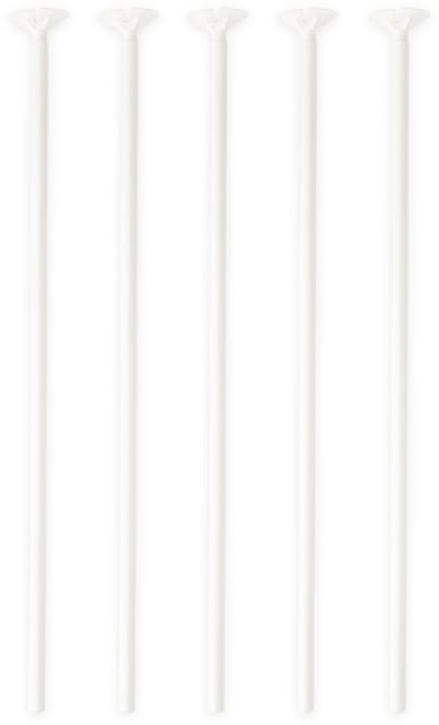 Wefiesta - Ballonstokjes wit (100 stuks)