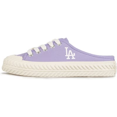 MLB Playball Mule Slip-On Antislip Duurzaam Lage Top Canvas Schoenen Unisex sneaker Paars 32SHS1111-07V 38 white