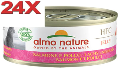 Almo Nature HFC - Kattenvoer - Jelly Zalm & Kip - 24x70gr