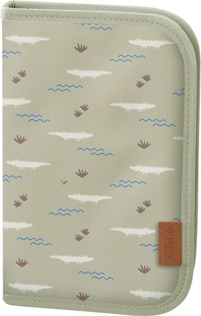 Fresk [Etui met vulling] Jongens – Pennenzak - Etuis voor School - Pennenvak voor Kinderen - Schoolspullen - -Groen - Crocodile