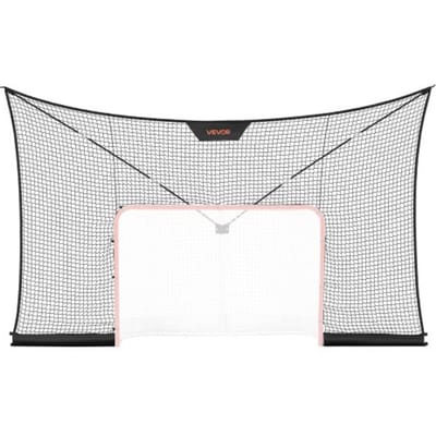 VEVOR hockeydoelnet 366 x 213 cm (alleen het net) voor hockeytraining, robuust vervangingsnet met uitgebreid oppervlak, lichtgewicht en draagbaar, hockeydoelnet voor jeugd en volwassenen.