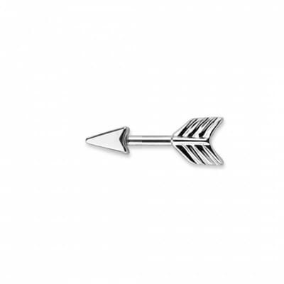 Pijl oorbel- Zilverkleur 1.5 cm - Charme Bijoux