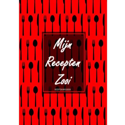 Kerstcadeau - Blanco Recepten Invulboek - "mijn Recepten Zooi" - Boek Cadeau