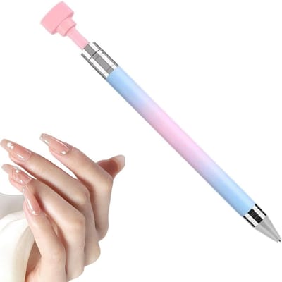 Wax Pen Strass - Picker Tool Dotting - Nageldecoratie Ontwerp - Navulbaar Kernsysteem - 15 cm - Wit