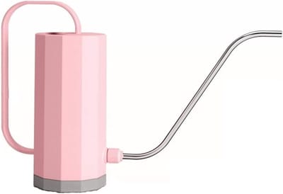 Draagbare Tuin Gieter - Plantenspuit Lange Uitloop - Planten Water Geven - Ergonomische Handgreep - 1200 ml Capaciteit - Lichtroze