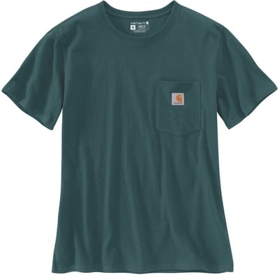 Carhartt Damen Workw Pocket S/S T-Shirt 103067 Greenstone-S