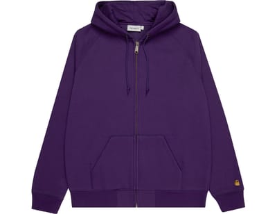 Carhartt Wip Chase Hoodedt F00cxx Jas Met Capuchon Paars