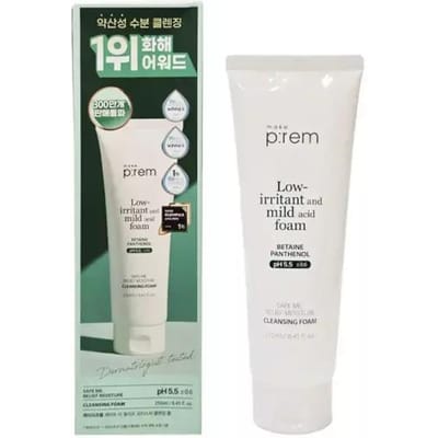 Authentieke Make P:REM Safe Me Relief Hypoallergeen Vochtigheids Reinigingsmelk 200ml white