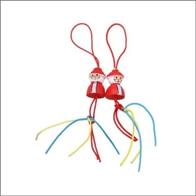Gelukspoppetjes Kerstman - Geluksbrengers - Gelukshangers - Rood - 100 Stuks