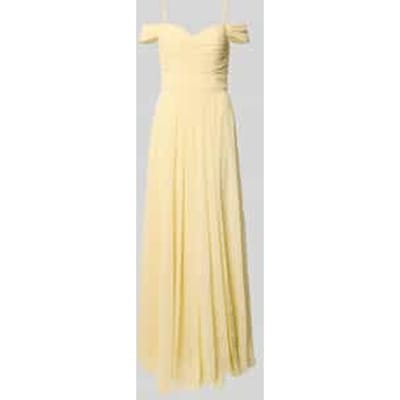 Maxi-jurk in off-shoulder-look met loopsplit