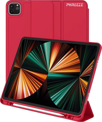 Hoes geschikt voor iPad Pro 11 inch 2024 (7e generatie) - Hoes geschikt voor iPad Pro met Pencil Vak - Draaibare Tri Fold Hoesje geschikt voor iPad Pro 7 11-inch met M4 Chip Case - Donker Blauw
