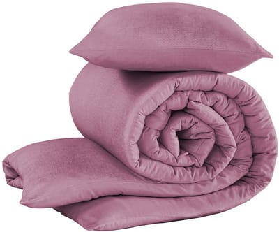 De Witte Lietaer Dekbedovertrek Tarbot - Eenpersoons - 140 x 200/220 cm - Lila