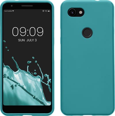 kwmobile telefoonhoesje geschikt voor Google Pixel 3a - Hoesje voor smartphone - Back cover in mat petrol