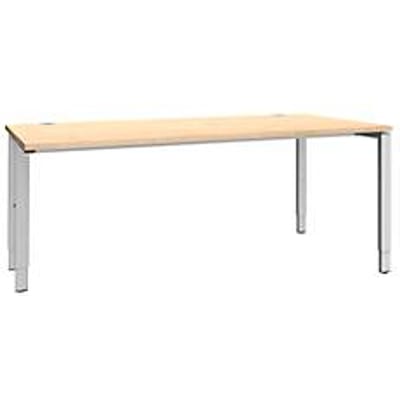Schäfer Shop  Genius Bureautafel MODENA FLEX, 4-poot rechthoekige buis, eenzijdig, B 1800 mm, esdoorn