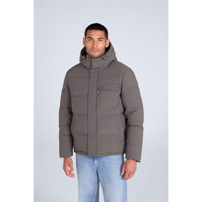 Mountain Warehouse Heren Fistral Gewatteerde Jas (Kaki Grijs)