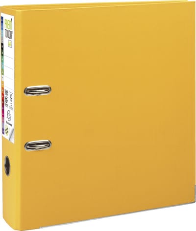 Exacompta 10x Prem'Touch® PP Ordner met hefboom - Rug 80mm - A4 maxi - Geel - 53349E